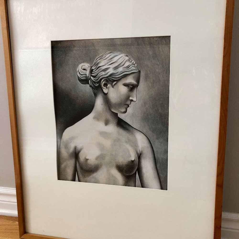 Framed drawing by Peter Hoffer